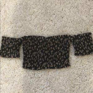 Storia flower crop top with attached sleeves